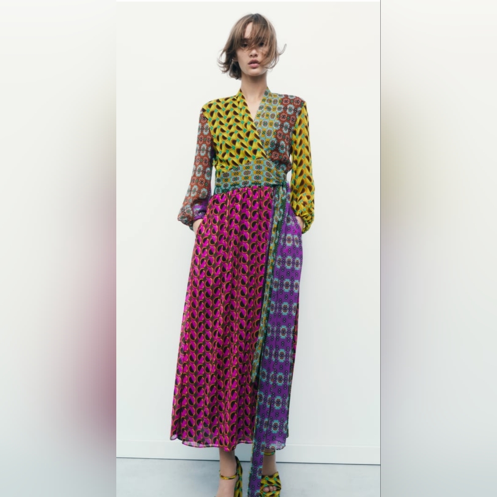 Printed Midi Dress
